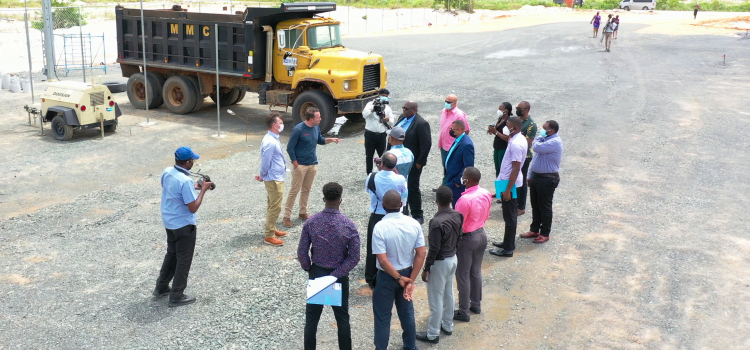 Illegal Concrete Factory Ordered to Cease Operations Immediately – as Minister Croal, CEO of CH&PA Intervene