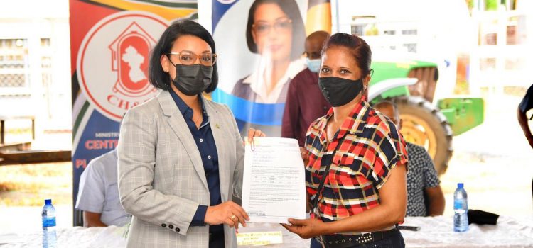 37 House Lots Allocated to Low-income Families in Berbice