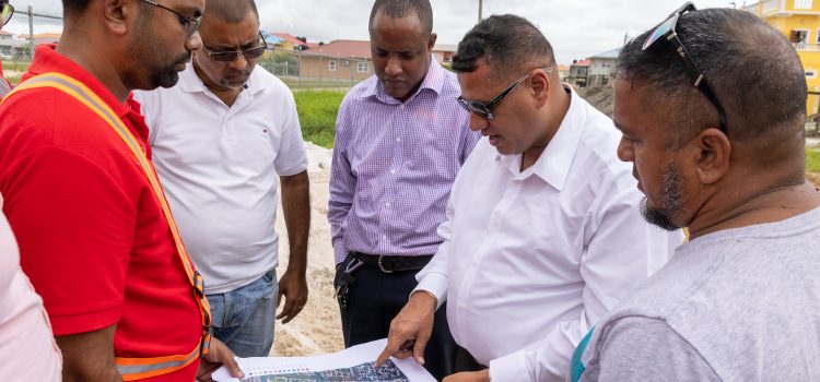 Housing Minister Inspects Ongoing Road Project at Herstelling, EBD