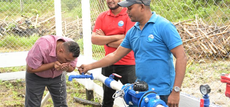 Huradiah & Acquero Residents Receiving First-Time Access to Potable Water