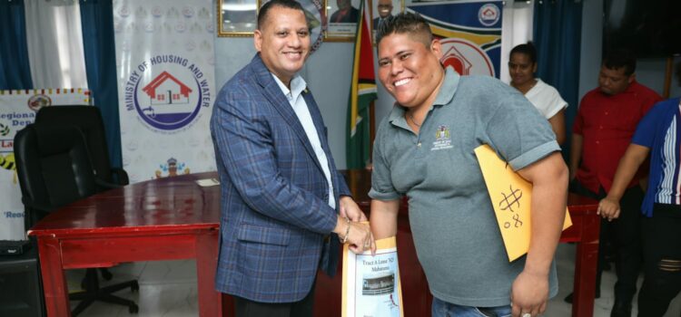 Mabaruma Residents Receive Allocations in New Housing Development